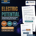 Electric Potential Phenomena-Based Lesson: How Fast Does Potential Fall? Mapping V Around a Charged Sphere Student Response Sheet cover