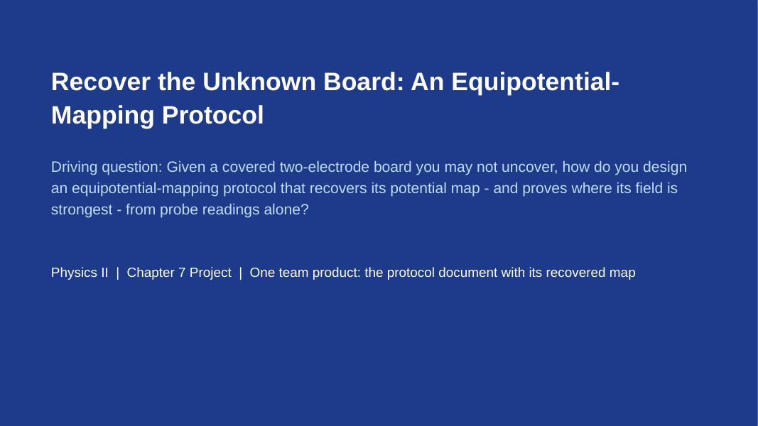Electric Potential Project-Based Learning Activity sample page