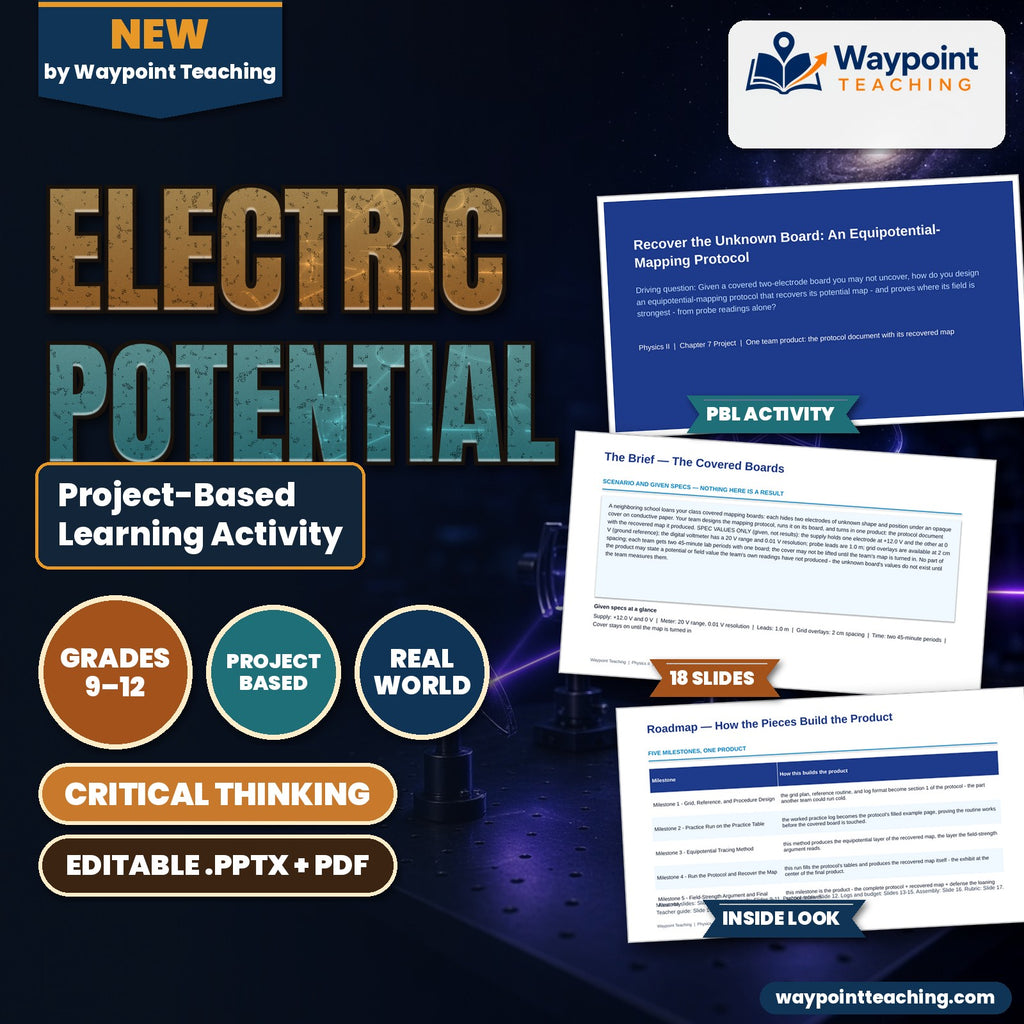 Electric Potential Project-Based Learning Activity cover