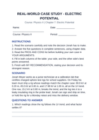 Electric Potential Real-World Case Study sample page