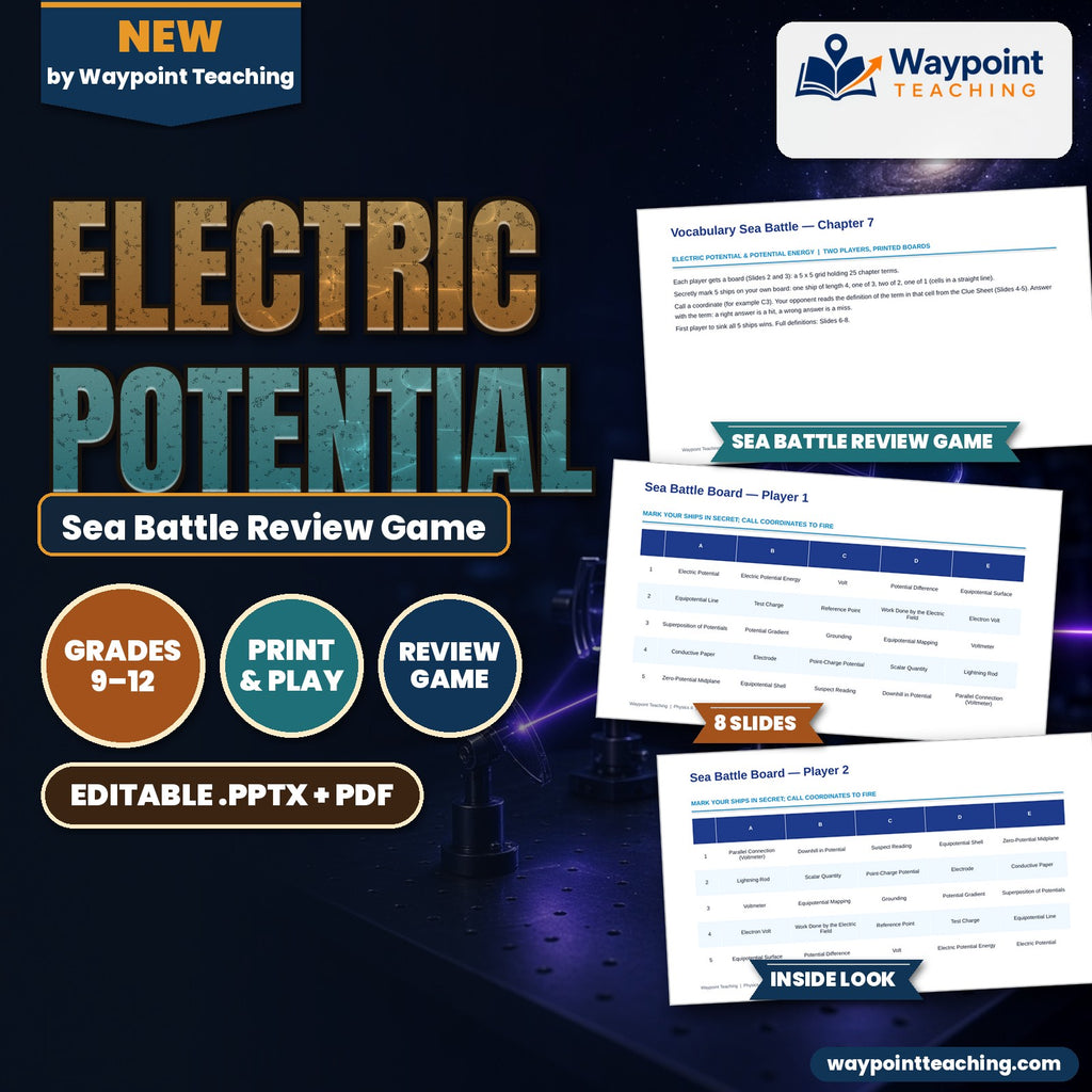 Electric Potential Sea Battle Review Game cover