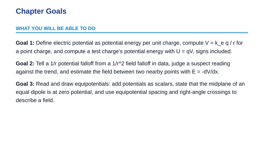 Electric Potential Slide Show Presentation sample page