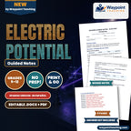 Electric Potential Spanish Guided Notes cover