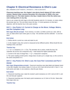 Electrical Resistance & Ohm's Law Bell Ringers & Exit Tickets sample page