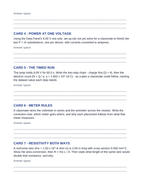 Electrical Resistance & Ohm's Law CER Task Cards sample page