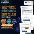 Electrical Resistance & Ohm's Law CER Task Cards cover