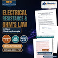 Electrical Resistance & Ohm's Law Critical Thinking Prompts cover