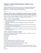 Electrical Resistance & Ohm's Law Lesson Quiz sample page