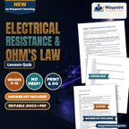 Electrical Resistance & Ohm's Law Lesson Quiz cover