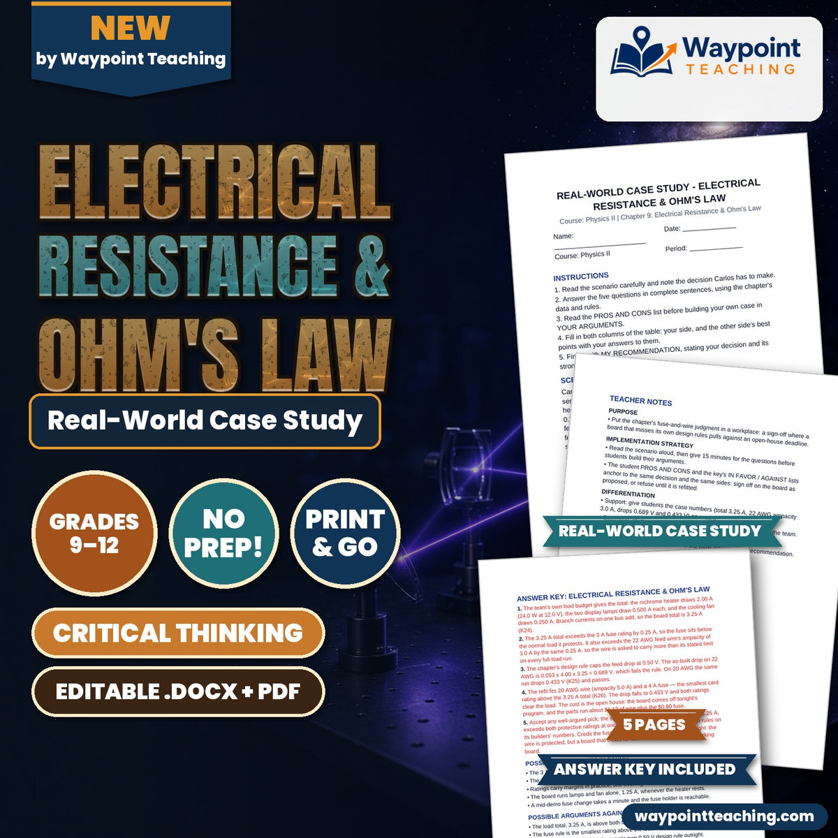 Electrical Resistance & Ohm's Law Real-World Case Study cover