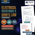 Electrical Resistance & Ohm's Law Spanish Guided Notes cover