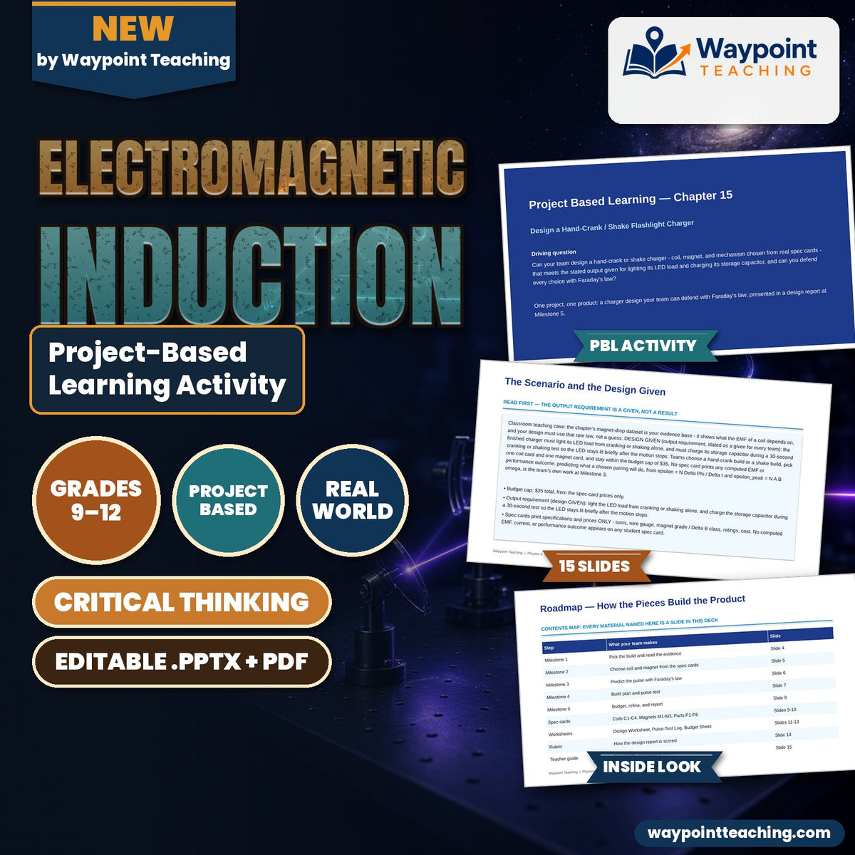 Electromagnetic Induction Project-Based Learning Activity cover