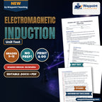 Electromagnetic Induction Spanish Unit Test cover