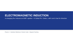 Electromagnetic Induction Substitute Slideshow & Teacher Guide sample page
