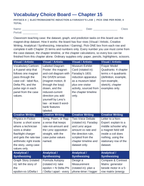 Electromagnetic Induction Vocabulary Choice Board sample page