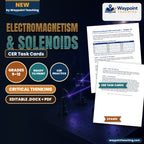 Electromagnetism & Solenoids CER Task Cards cover