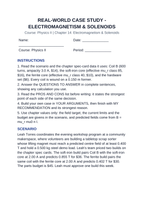 Electromagnetism & Solenoids Real-World Case Study sample page