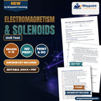 Electromagnetism & Solenoids Unit Test cover