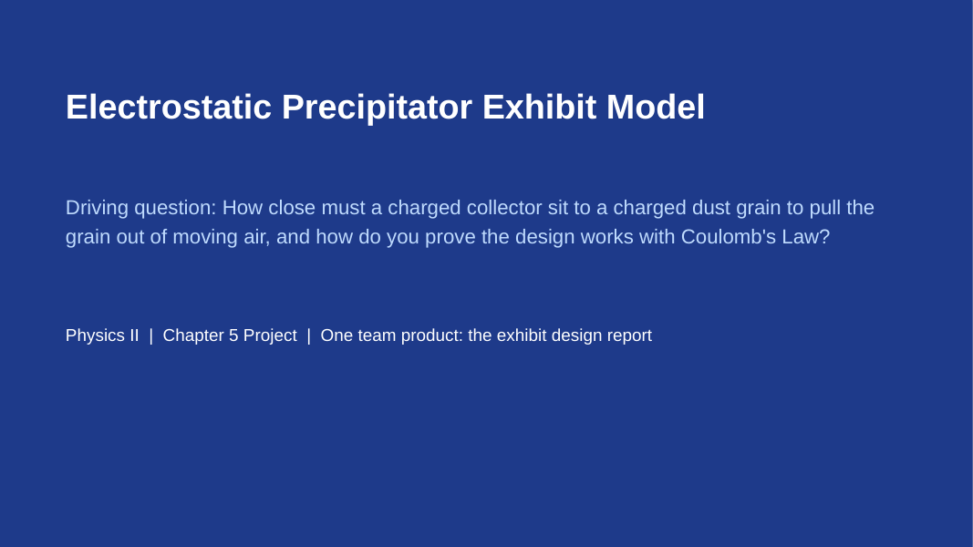 Electrostatic Charge & Coulomb's Law Project-Based Learning Activity sample page