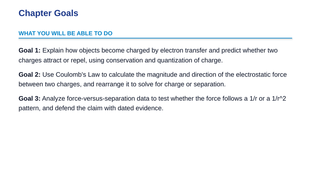 Electrostatic Charge & Coulomb's Law Slide Show Presentation sample page