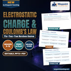 Electrostatic Charge & Coulomb's Law Tic-Tac-Toe Review Game cover