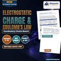 Electrostatic Charge & Coulomb's Law Vocabulary Choice Board cover
