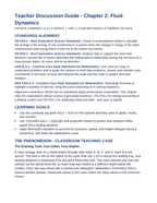 Fluid Dynamics Phenomena-Based Lesson: The Draining Tank: Four Holes, Four Depths Teacher Discussion Guide sample page