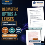 Geometric Optics & Lenses Critical Thinking Prompts cover