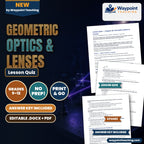 Geometric Optics & Lenses Lesson Quiz cover