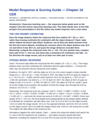 Geometric Optics & Lenses Model Response & Scoring Guide sample page