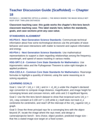 Geometric Optics & Lenses Scaffolded Phenomena-Based Lesson: The Bench Where the Image Would Not Keep Step: Thin-Lens Distances Teacher Discussion Guide sample page