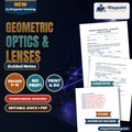 Geometric Optics & Lenses Spanish Guided Notes cover