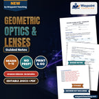 Geometric Optics & Lenses Spanish Guided Notes cover
