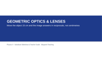 Geometric Optics & Lenses Substitute Slideshow & Teacher Guide sample page