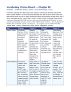 Geometric Optics & Lenses Vocabulary Choice Board sample page