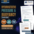 Hydrostatic Pressure & Buoyancy Lesson Quiz cover