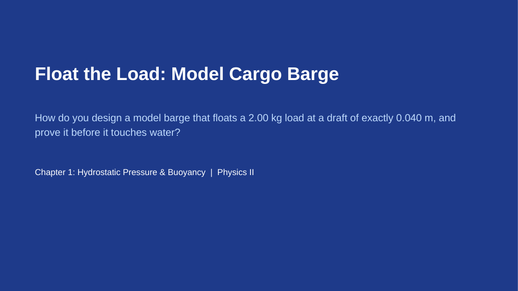 Hydrostatic Pressure & Buoyancy Project-Based Learning Activity sample page