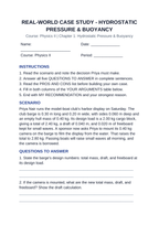 Hydrostatic Pressure & Buoyancy Real-World Case Study sample page