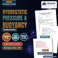 Hydrostatic Pressure & Buoyancy Spanish Guided Notes cover