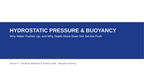 Hydrostatic Pressure & Buoyancy Substitute Slideshow & Teacher Guide sample page