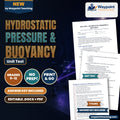 Hydrostatic Pressure & Buoyancy Unit Test cover