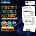 Hydrostatic Pressure & Buoyancy Vocabulary Choice Board cover