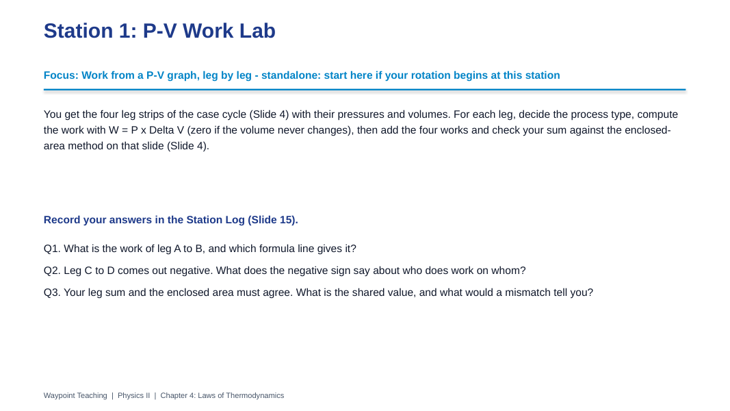 Laws of Thermodynamics Differentiation Stations sample page