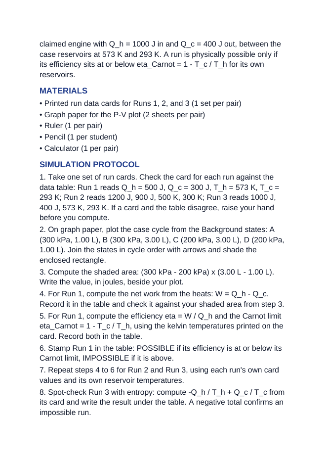 Laws of Thermodynamics Interactive Simulation sample page