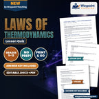 Laws of Thermodynamics Lesson Quiz cover