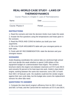 Laws of Thermodynamics Real-World Case Study sample page