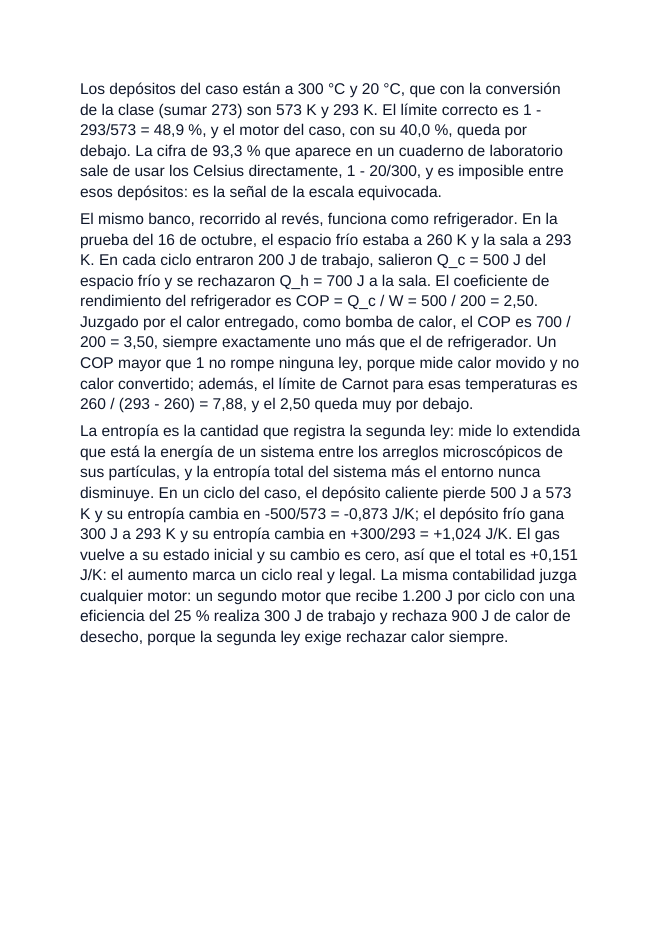 Laws of Thermodynamics Spanish Reading Passage & Comprehension Questions sample page