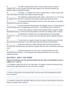 Magnetic Fields & Forces Fill-in-the-Blank Vocabulary Worksheet sample page
