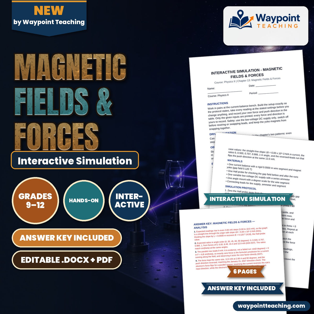 Magnetic Fields & Forces Interactive Simulation cover