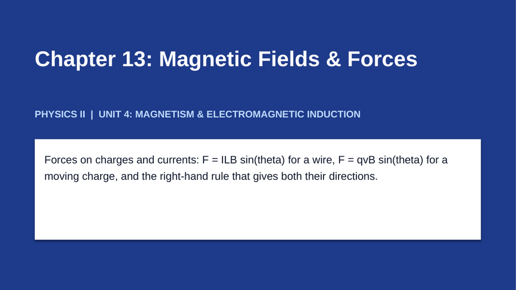 Magnetic Fields & Forces Slide Show Presentation sample page